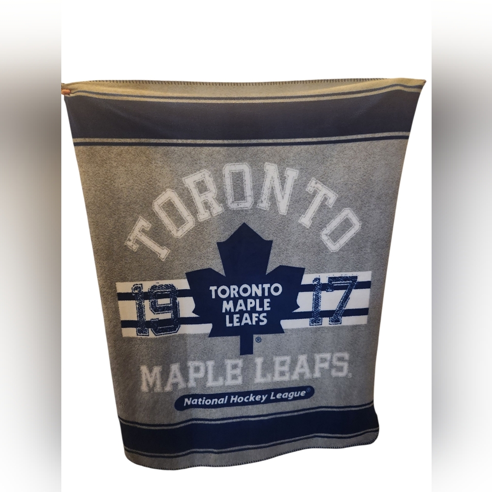 Toronto Maple Leafs NHL Blanket Throw 50” X 60” Hockey Soft Fleece
